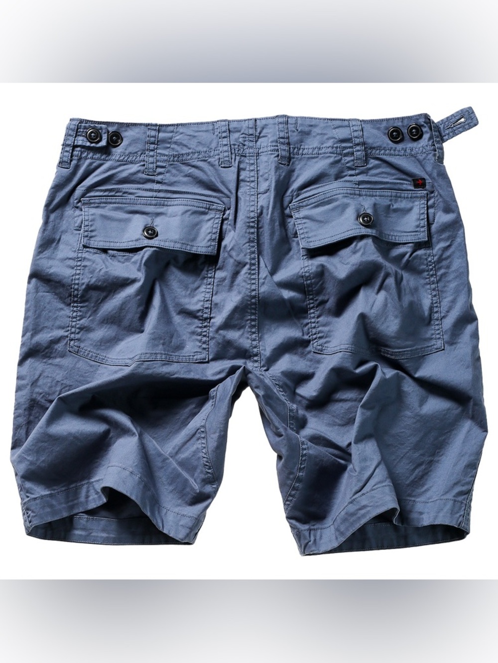 Relwen Marine Blue Stretch Canvas Supply Short NWOT - Picture 2 of 3